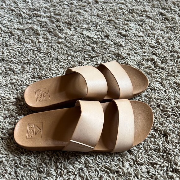 NEW Reef Women's Cushion Bounce Vista Sandals in Natural, Size 9 - Picture 2 of 5